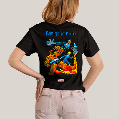 Camiseta Algodão Unissex T shirt Fantastic Four FC quarteto Fantástico Marvel
