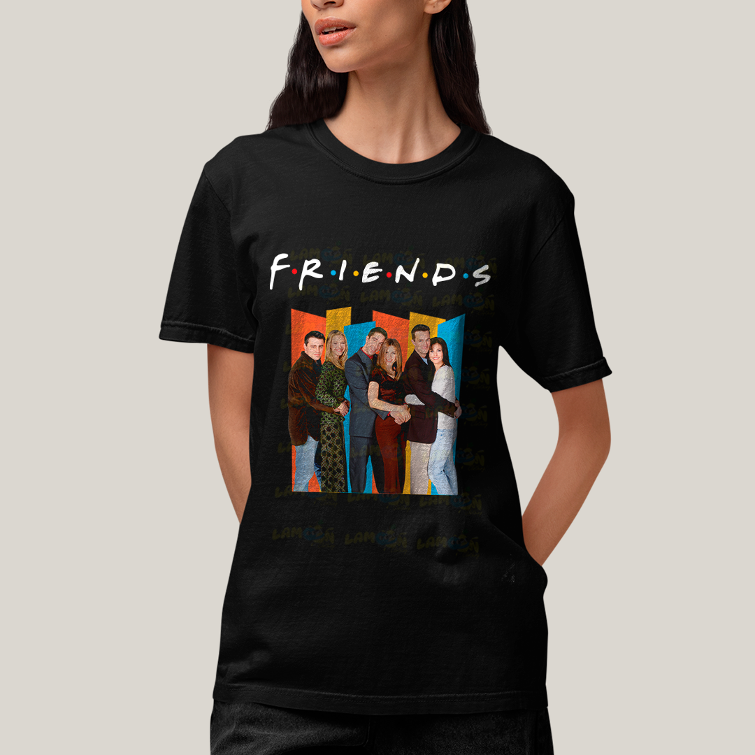 Camiseta Algodão Unissex T shirt - Friends Série colorido