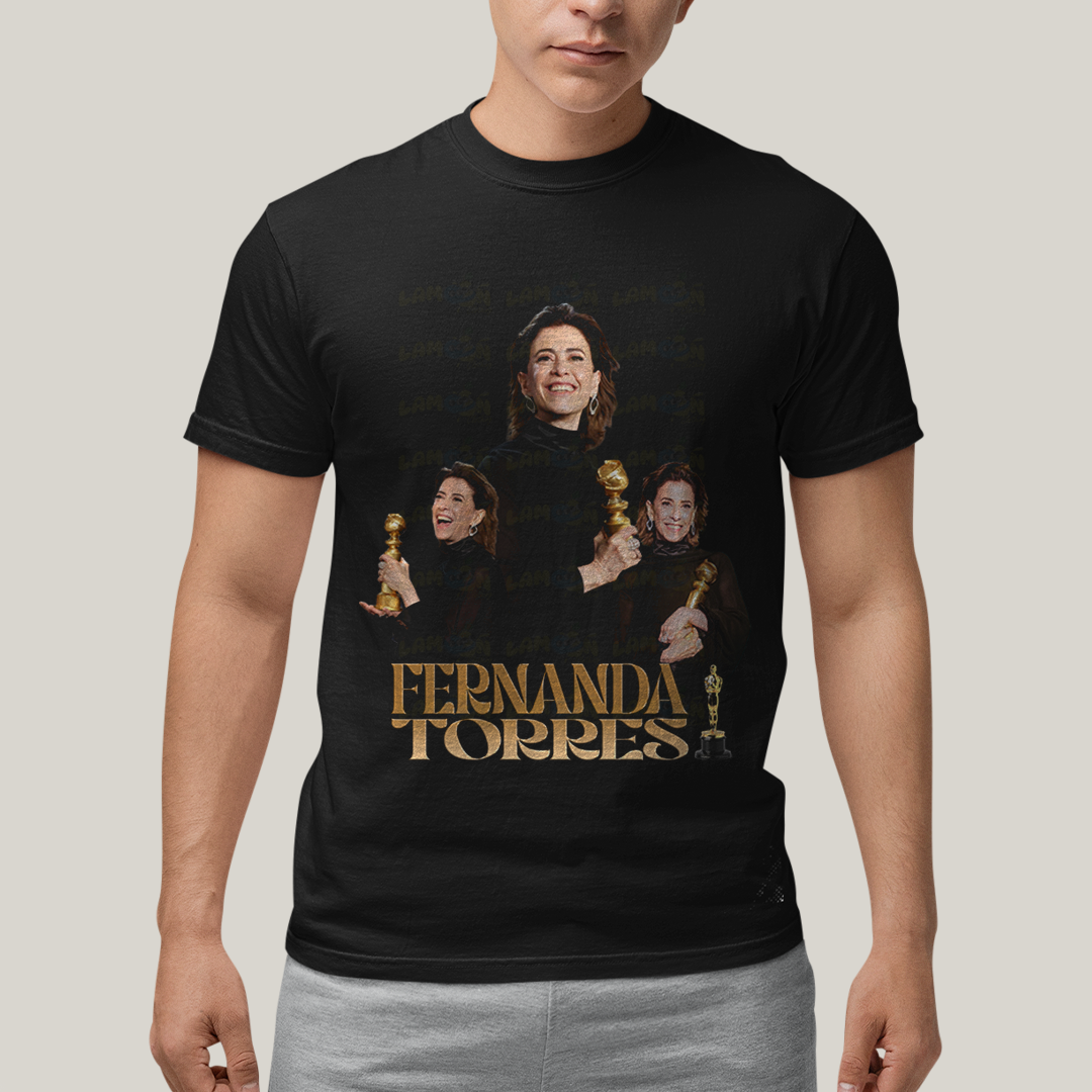 Camiseta Algodão Unissex T shirt- Fernanda Torres atriz brasileira