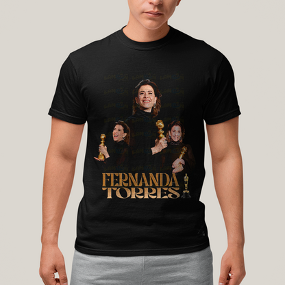 Camiseta Algodão Unissex T shirt- Fernanda Torres atriz brasileira