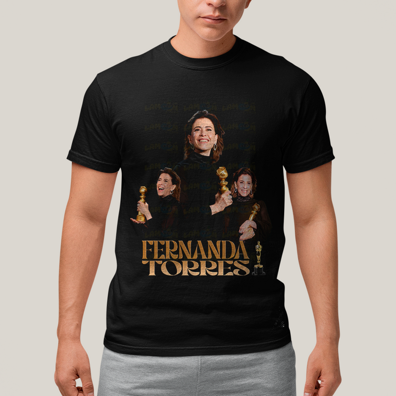 Camiseta Algodão Unissex T shirt- Fernanda Torres atriz brasileira