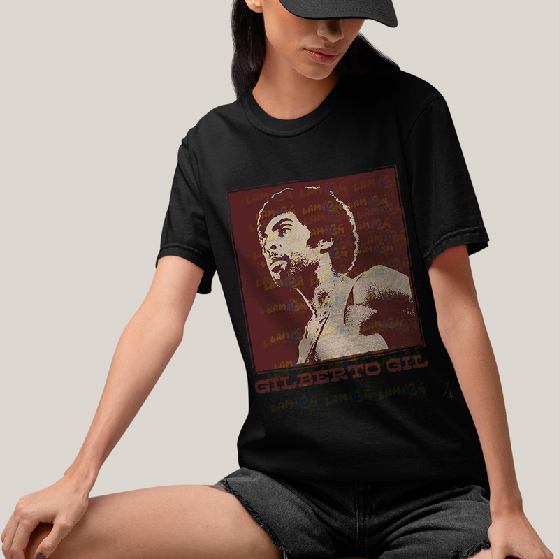 Camiseta Algodão Unissex T shirt Gilberto Gill