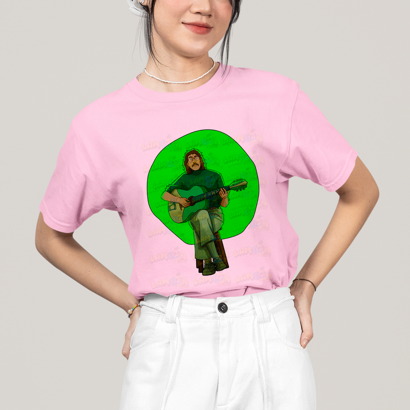 Camiseta Algodão Unissex T shirt Tim Bernardes Verde desenho cantor brasileiro
