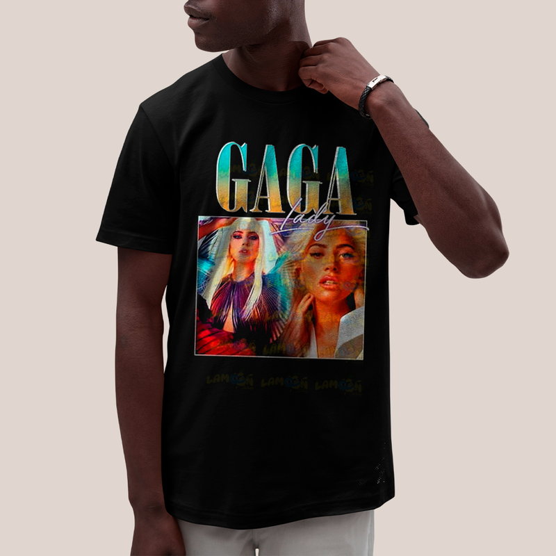 Camiseta Algodão Unissex Tshirt Vintage Lady Gaga 2