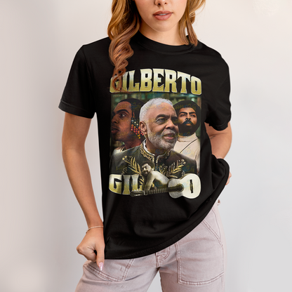 Camiseta Algodão Unissex T shirt - Gilberto GIl cantor brasileiro