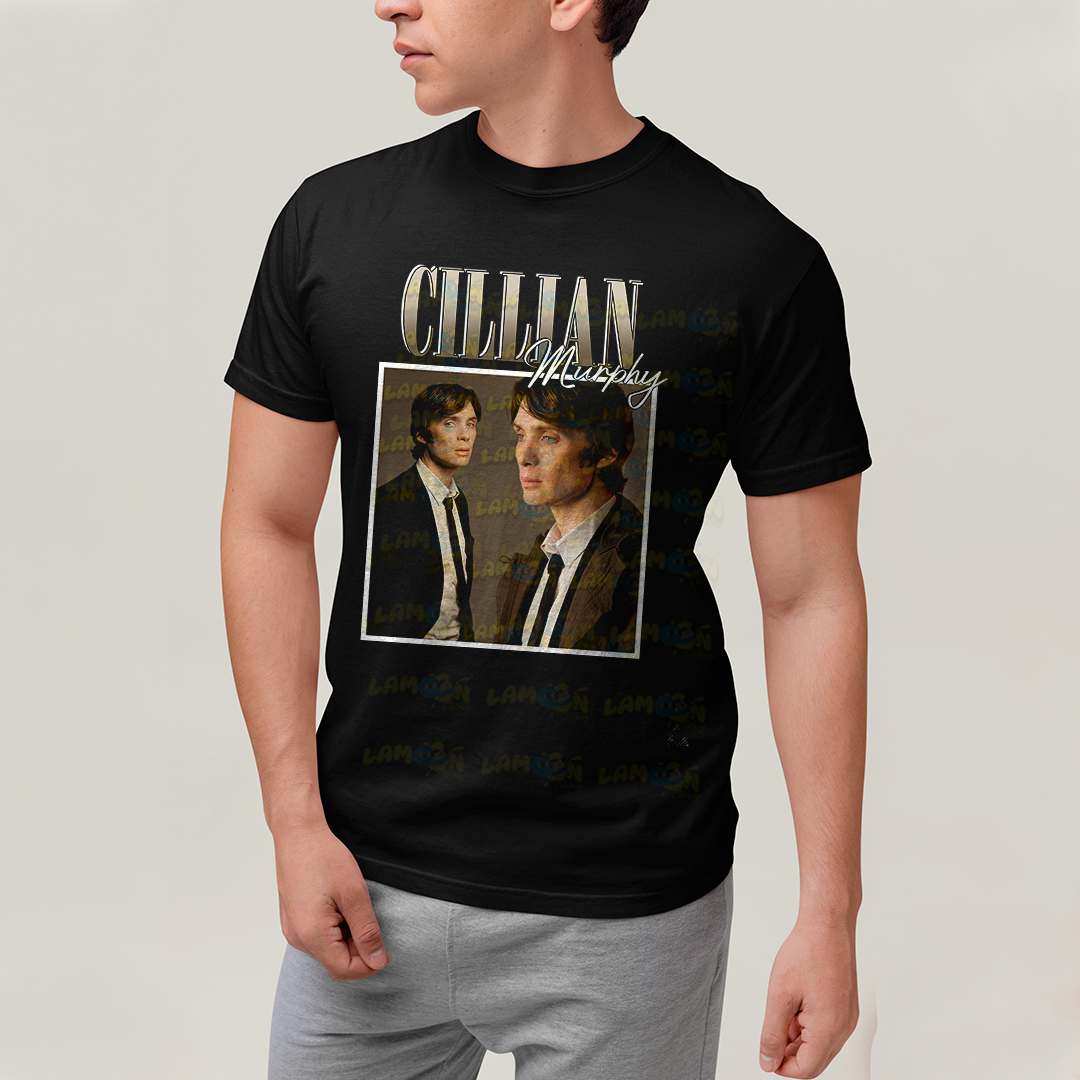 Camiseta Algodão Unissex T shirt Cillian Murphy Vintage