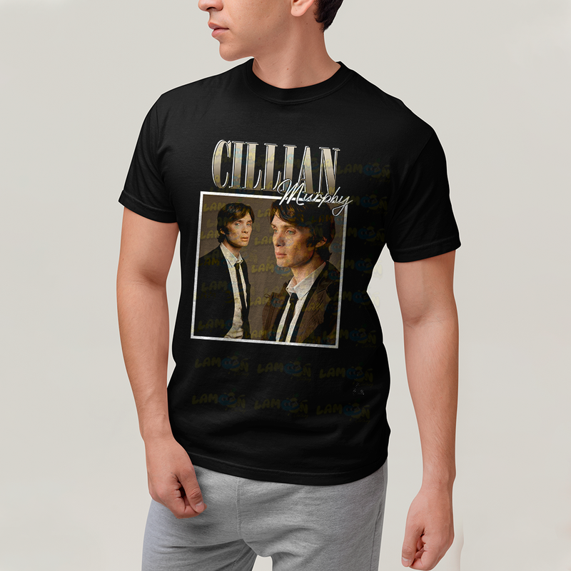 Camiseta Algodão Unissex T shirt Cillian Murphy Vintage