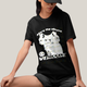 Camiseta Algodão Unissex T shirt - Vencede gato cat stare the abhss