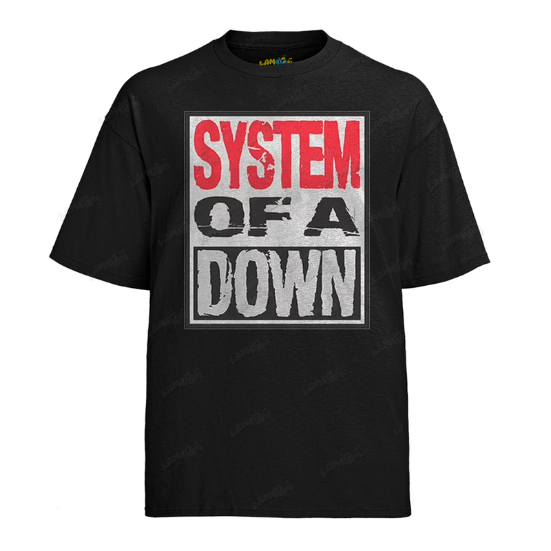 Camiseta Algodão System of Down Quadro