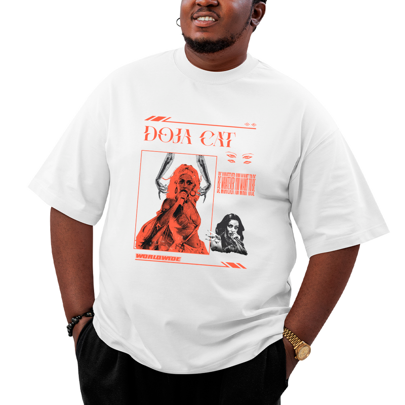 Camiseta Plus Size Doja Cat Be Whatever You Want To Be
