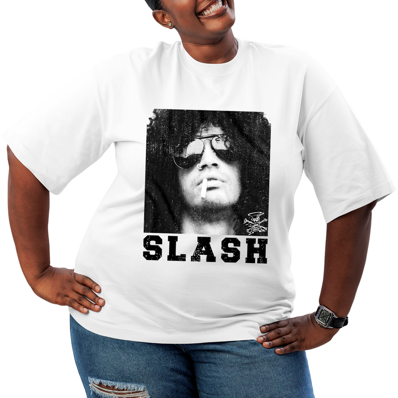 Camiseta Plus Size Roses Banda Slash Vintage Cigarrete