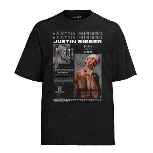 Camiseta Algodão Justin Bieber New Ep