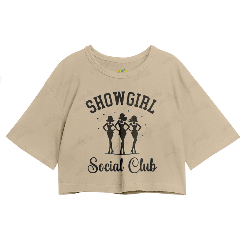 Cropped Oversized Taylor Swift Showgirl Social Club 1
