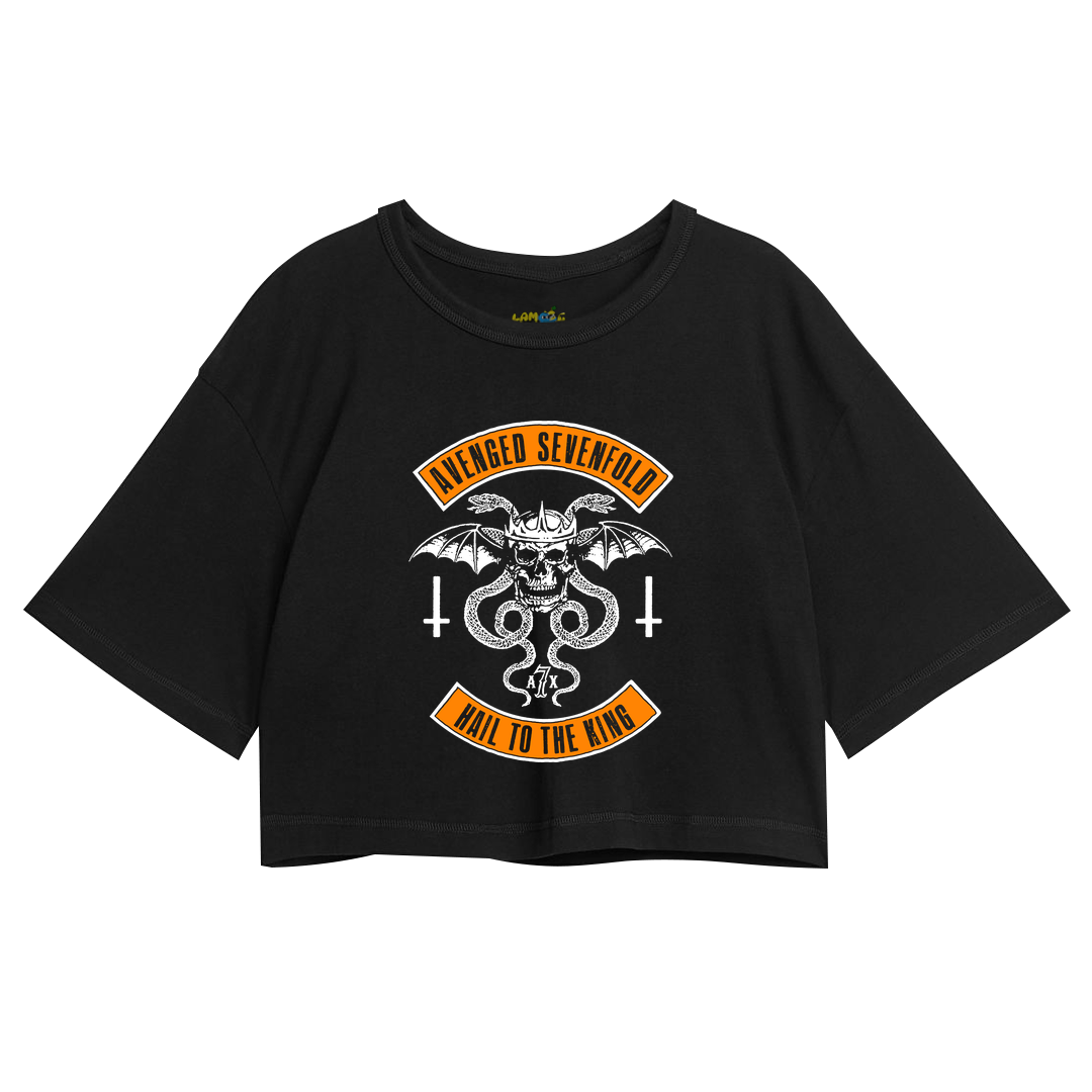 Cropped Oversized Avenged Seven Fold Hail To The King