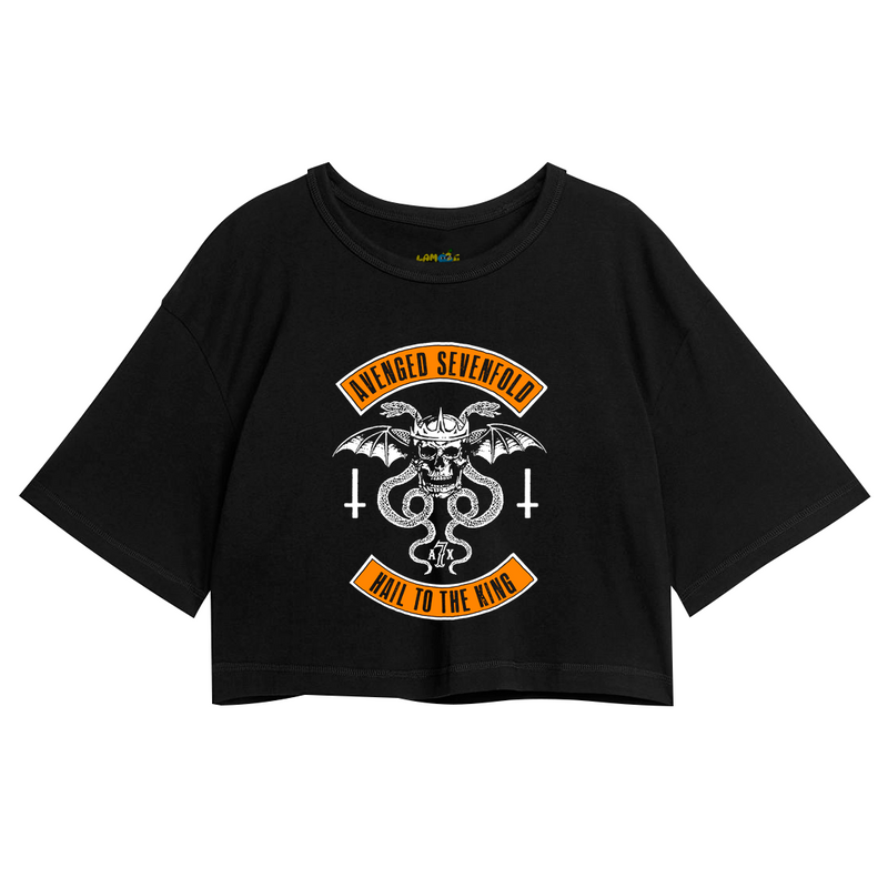 Cropped Oversized Avenged Seven Fold Hail To The King