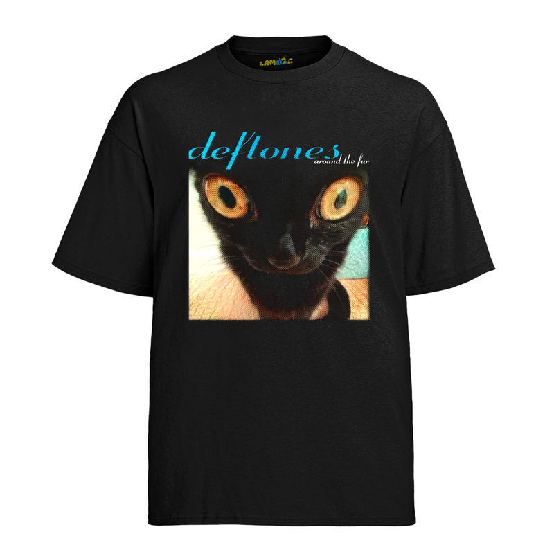 Camiseta Algodão Deftones Cat