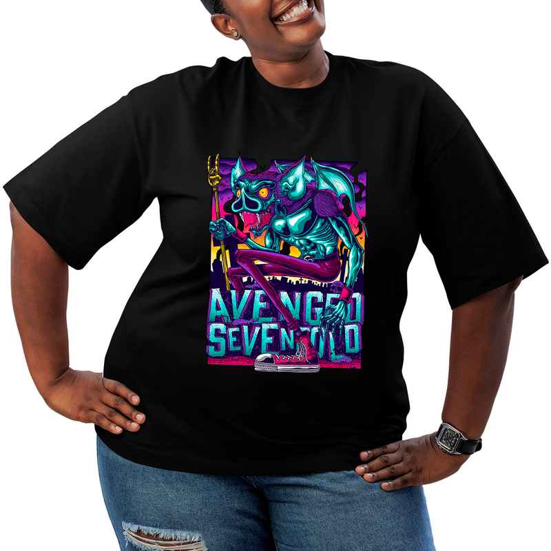 Camiseta Plus Size Avenged Seven Fold Morcego
