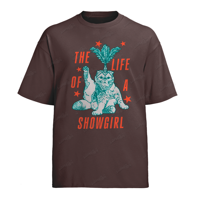 Camiseta Algodão Taylor Swift Cat Showgirl