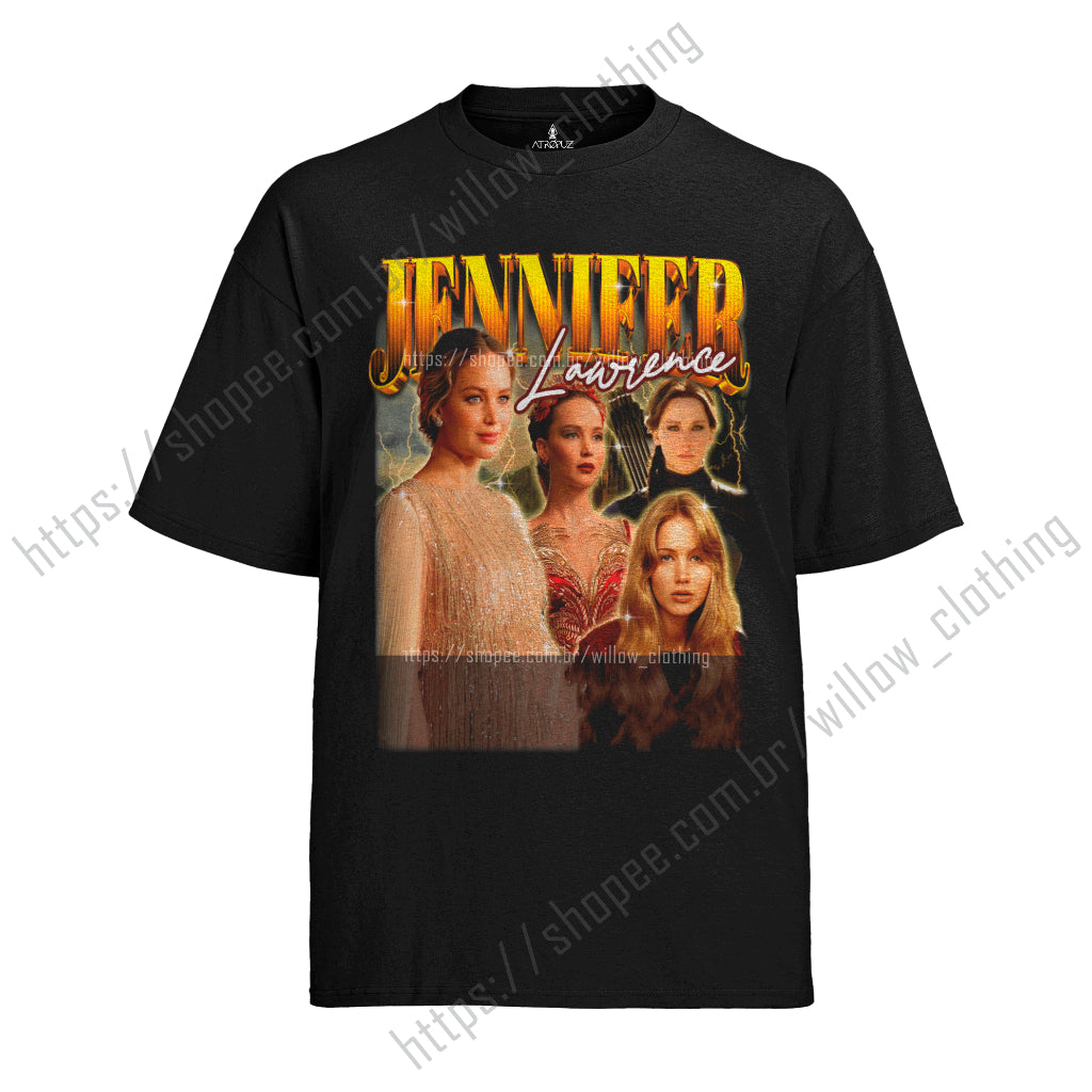 Camiseta Algodão Unissex Tshirt Jennifer Laurence