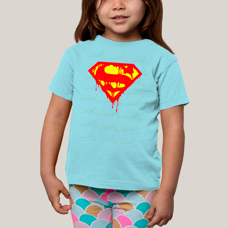 Camiseta Infantil Algodão Unissex T shirt Superman Logo Clássica 3