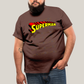 Camiseta Plus Size Algodão Unissex T shirt Superman Logo Clássica 1