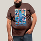 Camiseta Plus Size Algodão Unissex T shirt Lilo & Stitch The Stitch Tour