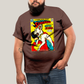 Camiseta Plus Size Algodão Unissex T shirt Superman & Krypto Supercão HQ