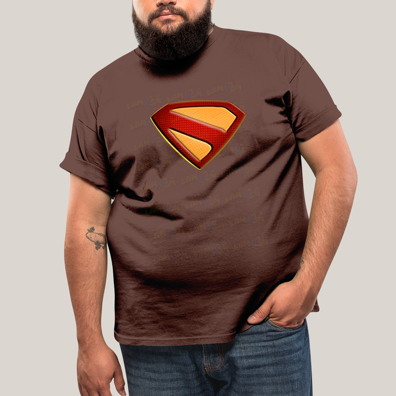 Camiseta Plus Size Algodão Unissex Superman Legacy Logo 2
