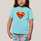 Camiseta Infantil Algodão Unissex T shirt Superman Logo Clássica