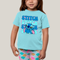 Camiseta Infantil Algodão Unissex T shirt Lilo & Stitch Orelha Caida