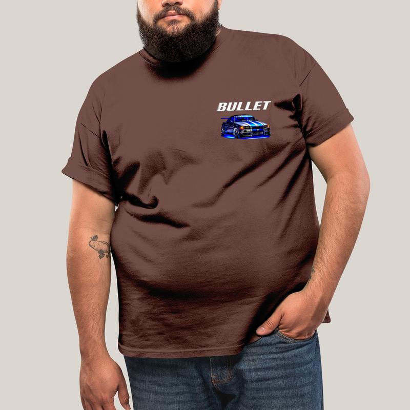 Camisa Algodão Unissex T shirt PLus Size Carros Suki & Bullet BFF ou casal FC