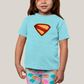 Camiseta Infantil Algodão Unissex Superman Legacy Logo 2