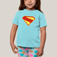 Camiseta Infantil Algodão Unissex Superman Legacy Logo 3