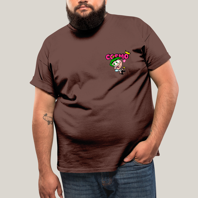 Camisa Algodão Unissex T shirt PLus Size Cosmo & Wanda BFF ou casal FC