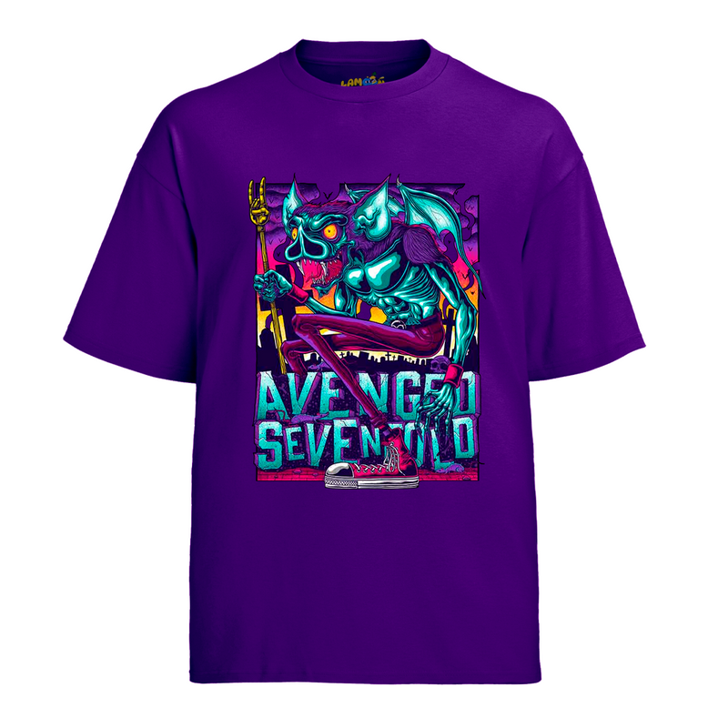 Camiseta Algodão Avenged Seven Fold Morcego