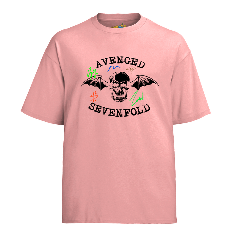 Camiseta Algodão Avenged Seven Fold Assinaturas