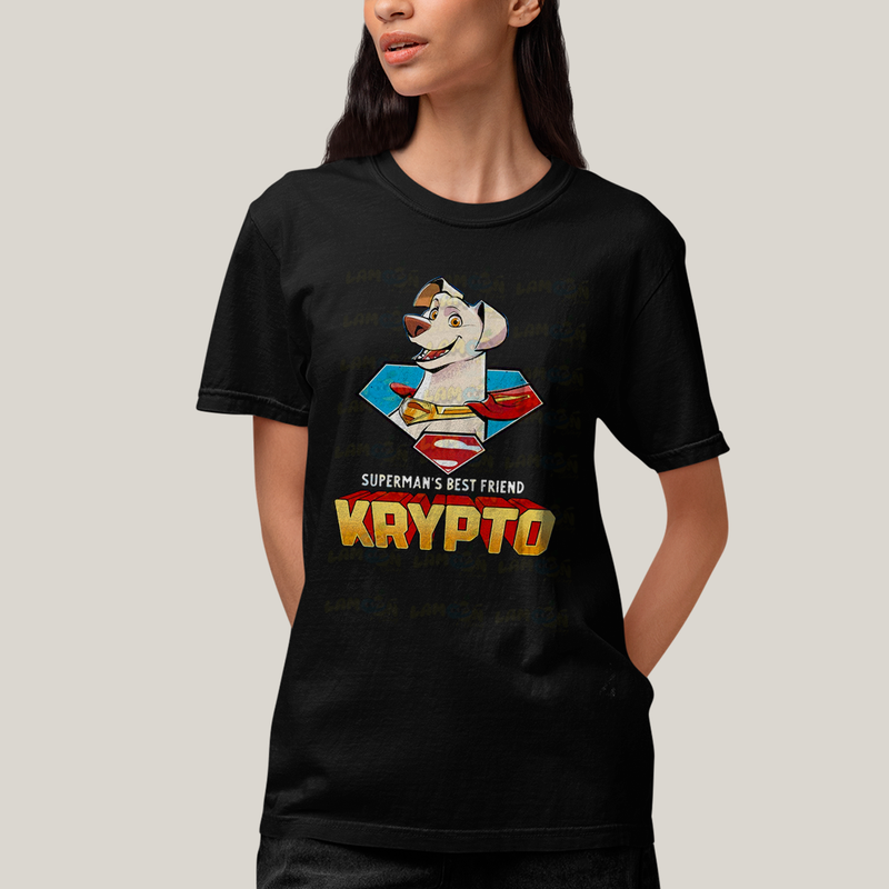 Camiseta Algodão Unissex T shirt Superman Supercão Krypto