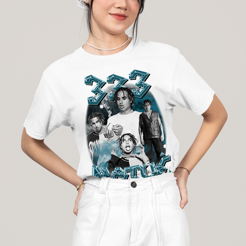 Camiseta Algodão Unissex T shirt - Matue 333 azul smoke