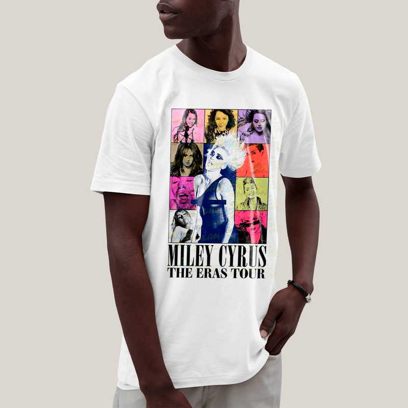 Camiseta Algodão Unissex T shirt Miley Cyrus The Eras Tour