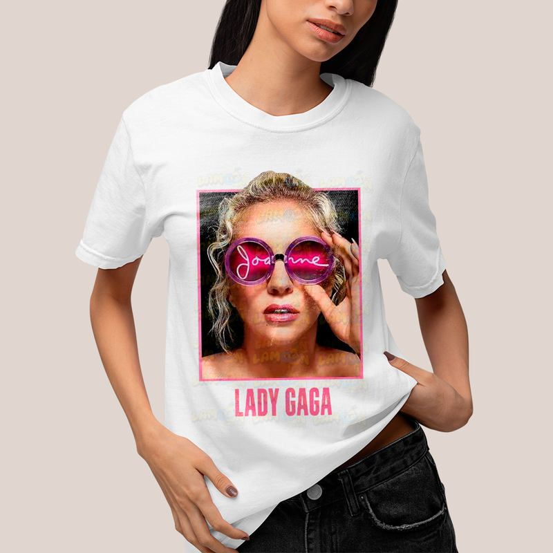 Camiseta Algodão Unissex T shirt Lady Gaga Joanne