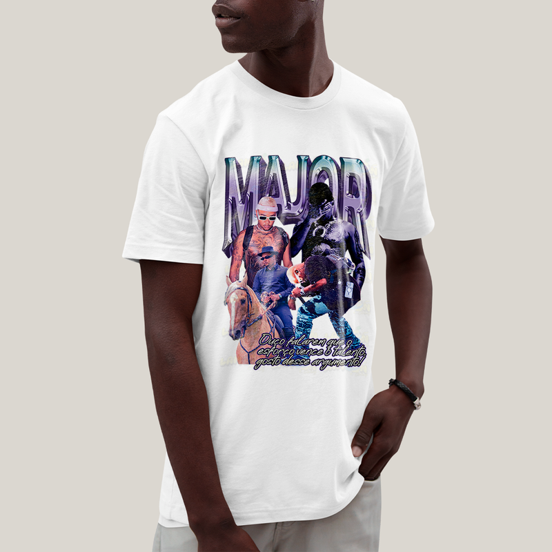 Camiseta Algodão Unissex T shirt Major RD Trap Rap