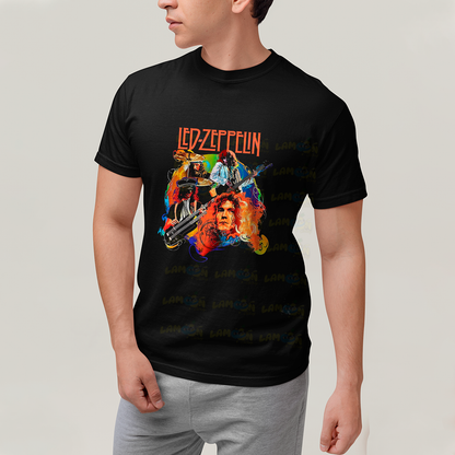 Camiseta Algodão Unissex T shirt Graphic Ledd Zeppelin
