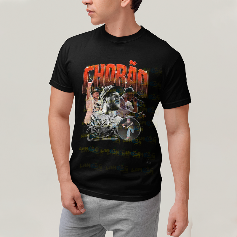 Camiseta Algodão Unissex T shirt Graphic Tee Charlie Brown Jr Chorão Vermelho