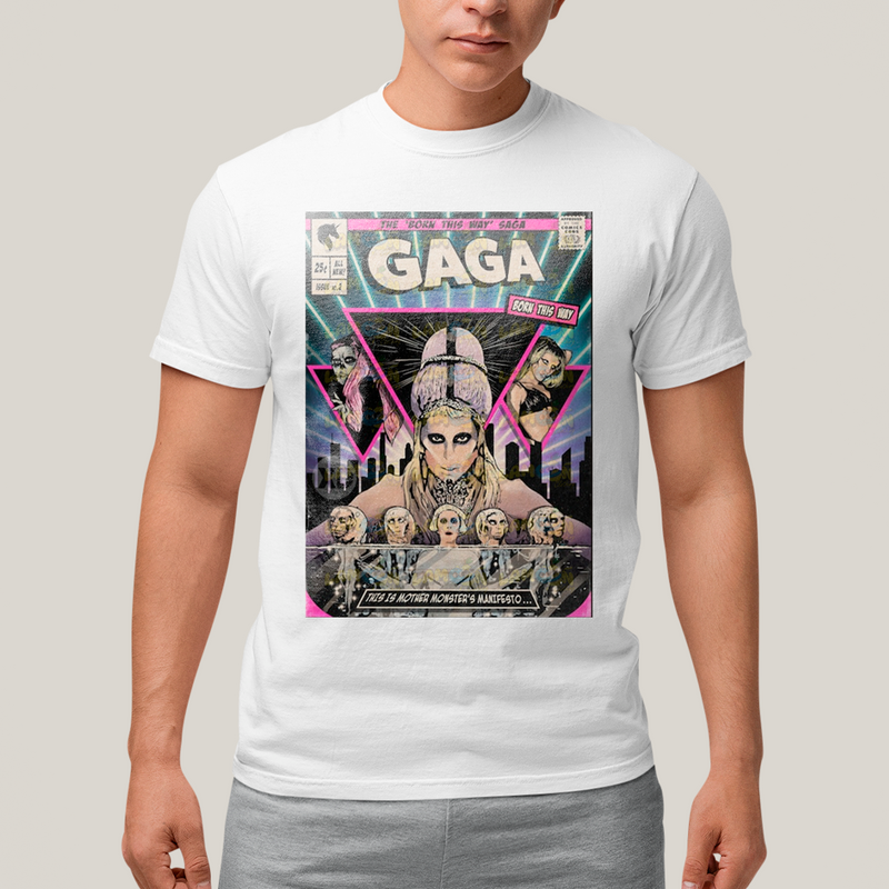 Camiseta Algodão Unissex Tshirt  Lady Gaga HQ Born This Way