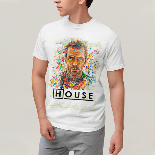 Camiseta Algodão Unissex T shirt   Doutor House A Série Pílulas Remédio