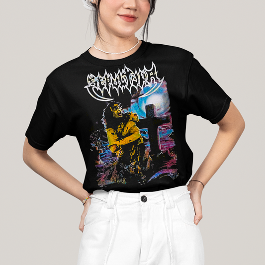 Camiseta Algodão Unissex T shirt Sepultura Arise banda de rock