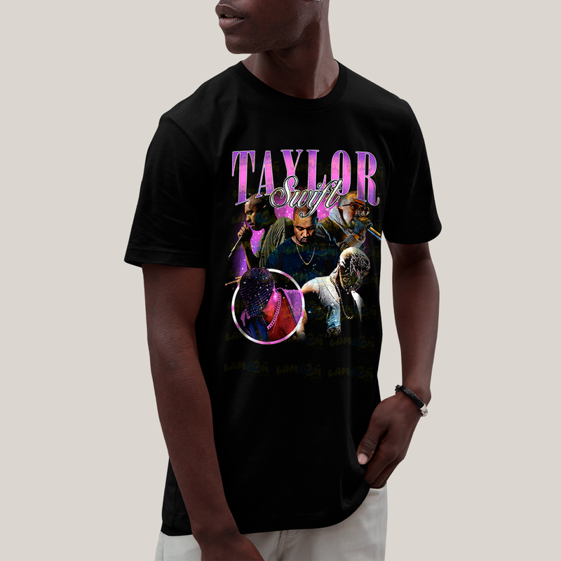 Camiseta Algodão Unissex T shirt Graphic Tee Kany West Taylor Swift