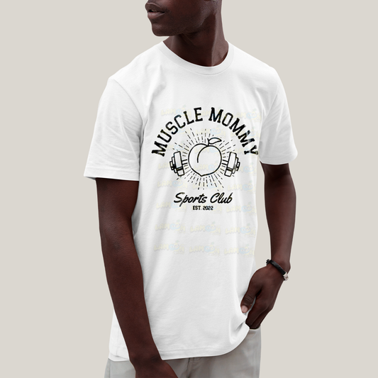 Camiseta Algodão Unissex T shirt Academia Muscle Mommy Sports Club