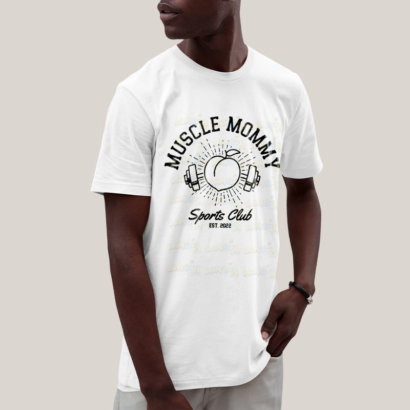 Camiseta Algodão Unissex T shirt Academia Muscle Mommy Sports Club