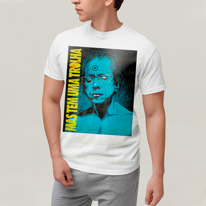 Camiseta Algodão Unissex T shirt - Skylab Mas Tem Uma Trolha Meme Dr Manhattan Watchmen